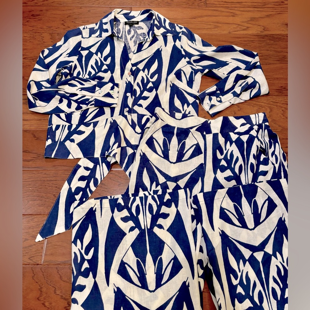 Rachel Zoe Linen Pants & Blouse